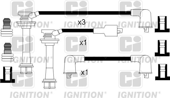 Quinton Hazell XC691 - Комплект проводів запалювання avtolavka.club