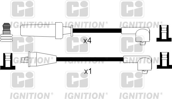 Quinton Hazell XC617 - Комплект проводів запалювання avtolavka.club