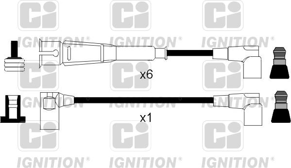 Quinton Hazell XC1042 - Комплект проводів запалювання avtolavka.club