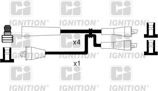 Quinton Hazell XC1013 - Комплект проводів запалювання avtolavka.club