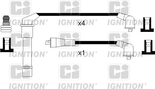 Quinton Hazell XC1034 - Комплект проводів запалювання avtolavka.club