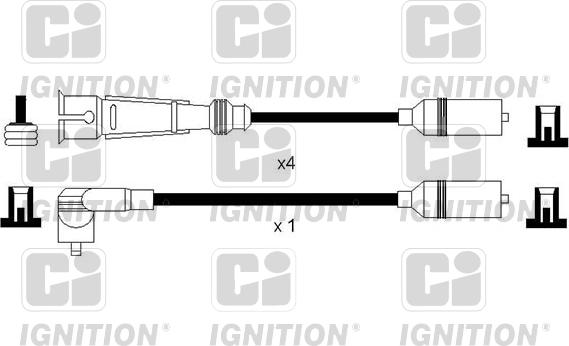 Quinton Hazell XC1149 - Комплект проводів запалювання avtolavka.club