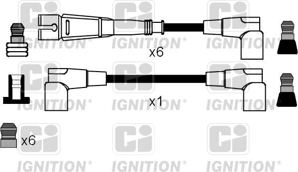 Quinton Hazell XC1106 - Комплект проводів запалювання avtolavka.club