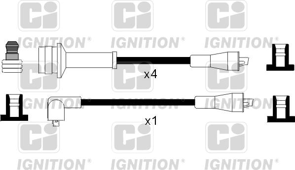 Quinton Hazell XC1107 - Комплект проводів запалювання avtolavka.club