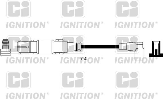 Quinton Hazell XC1124 - Комплект проводів запалювання avtolavka.club