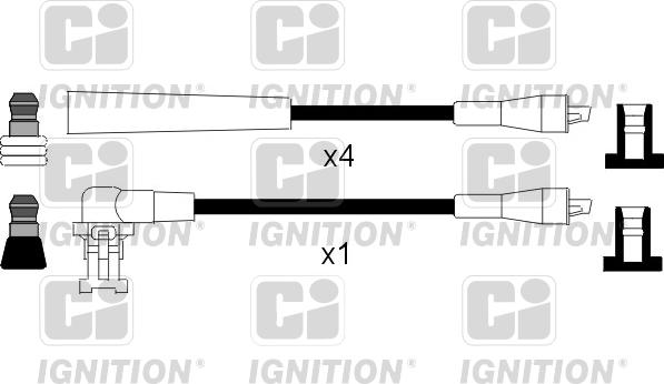 Quinton Hazell XC134 - Комплект проводів запалювання avtolavka.club