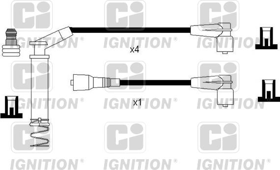 Quinton Hazell XC1236 - Комплект проводів запалювання avtolavka.club