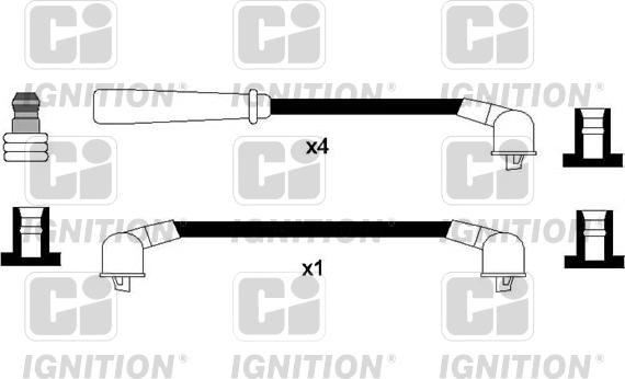 Quinton Hazell XC1231 - Комплект проводів запалювання avtolavka.club