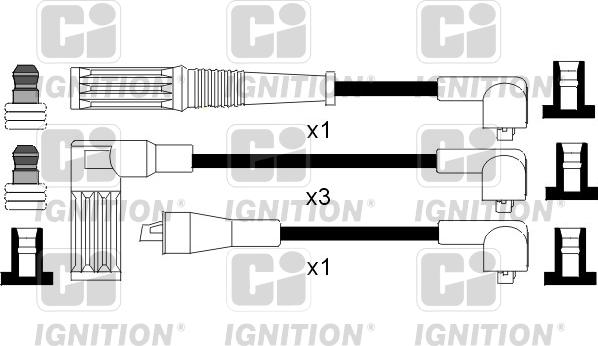 Quinton Hazell XC894 - Комплект проводів запалювання avtolavka.club