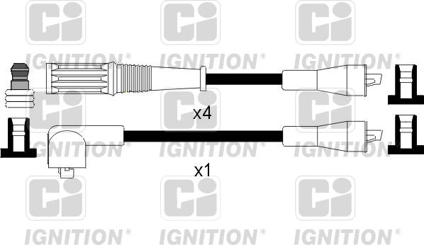 Quinton Hazell XC843 - Комплект проводів запалювання avtolavka.club