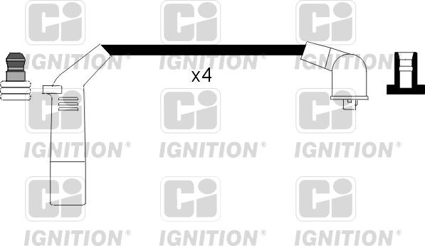 Quinton Hazell XC868 - Комплект проводів запалювання avtolavka.club