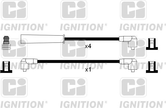 Quinton Hazell XC801 - Комплект проводів запалювання avtolavka.club