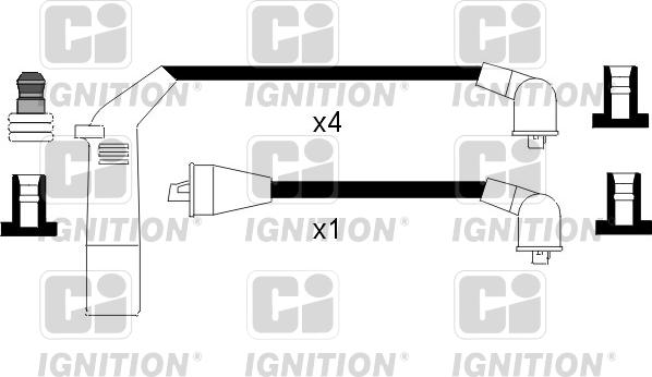 Quinton Hazell XC807 - Комплект проводів запалювання avtolavka.club