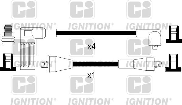 Quinton Hazell XC814 - Комплект проводів запалювання avtolavka.club