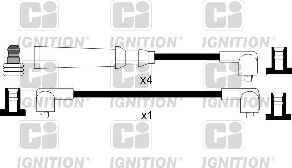 Quinton Hazell XC349 - Комплект проводів запалювання avtolavka.club