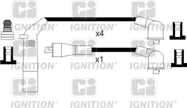 Quinton Hazell XC342 - Комплект проводів запалювання avtolavka.club