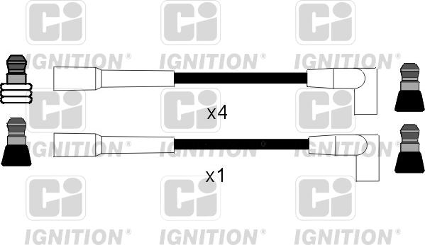 Quinton Hazell XC204 - Комплект проводів запалювання avtolavka.club