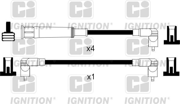 Quinton Hazell XC767 - Комплект проводів запалювання avtolavka.club