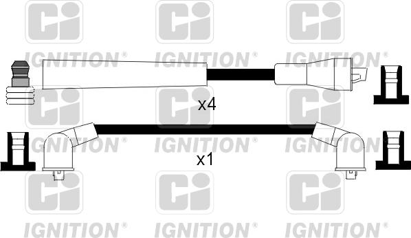 Quinton Hazell XC770 - Комплект проводів запалювання avtolavka.club