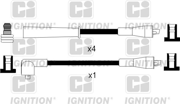 Quinton Hazell XC772 - Комплект проводів запалювання avtolavka.club