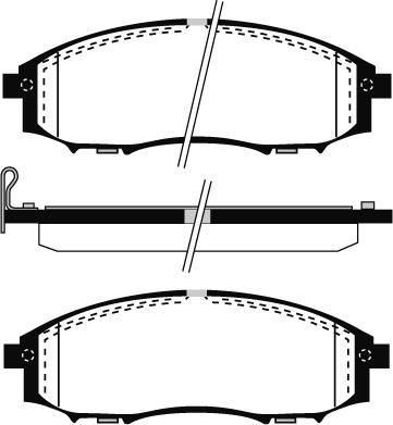 4U Autoparts 37623NS - Гальмівні колодки, дискові гальма avtolavka.club