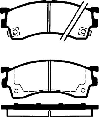 BENDIX db1255 - Гальмівні колодки, дискові гальма avtolavka.club