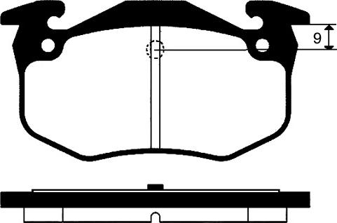 BENDIX 571334X - Гальмівні колодки, дискові гальма avtolavka.club