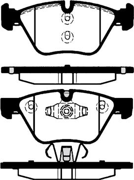 BENDIX 573187 - Гальмівні колодки, дискові гальма avtolavka.club