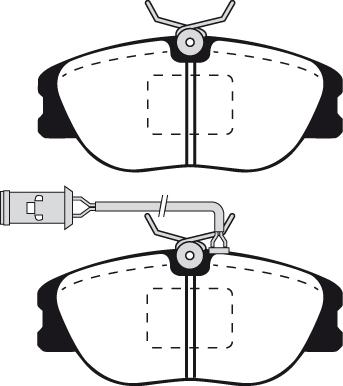 DJ Parts BP2596 - Гальмівні колодки, дискові гальма avtolavka.club