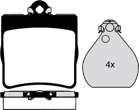 BENDIX 573093 - Гальмівні колодки, дискові гальма avtolavka.club