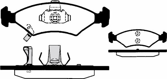 Japanparts JPA379 - Гальмівні колодки, дискові гальма avtolavka.club