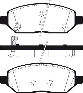 Chevrolet 95526463 - Гальмівні колодки, дискові гальма avtolavka.club