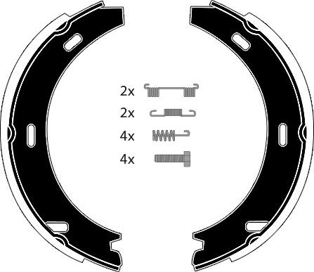 Raicam RA24732 - Комплект гальм, ручник, парковка avtolavka.club