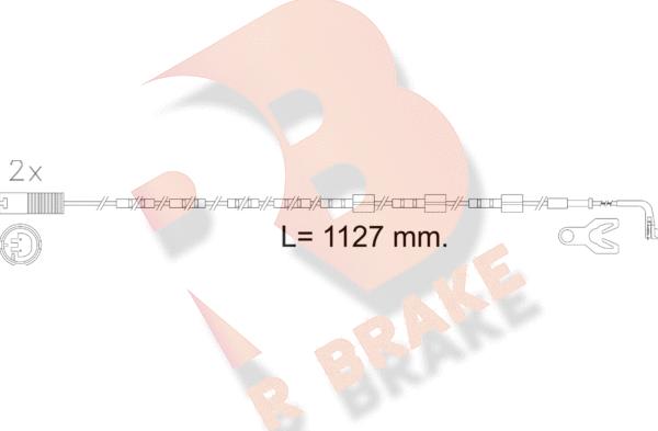 R Brake 610605RB - Сигналізатор, знос гальмівних колодок avtolavka.club