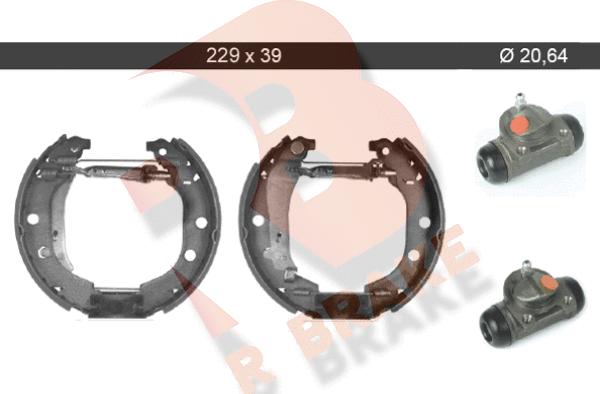 R Brake 79RBKT0044 - Комплект гальм, барабанний механізм avtolavka.club