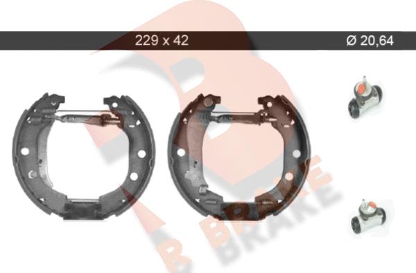 R Brake 79RBKT0045 - Комплект гальм, барабанний механізм avtolavka.club