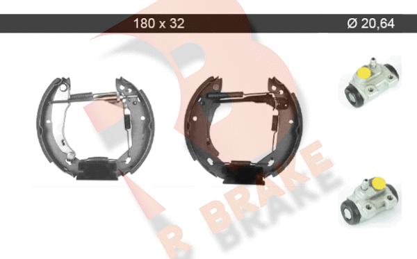 R Brake 79RBKT0055 - Комплект гальм, барабанний механізм avtolavka.club