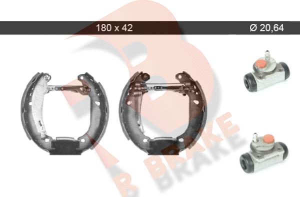 R Brake 79RBKT0058 - Комплект гальм, барабанний механізм avtolavka.club