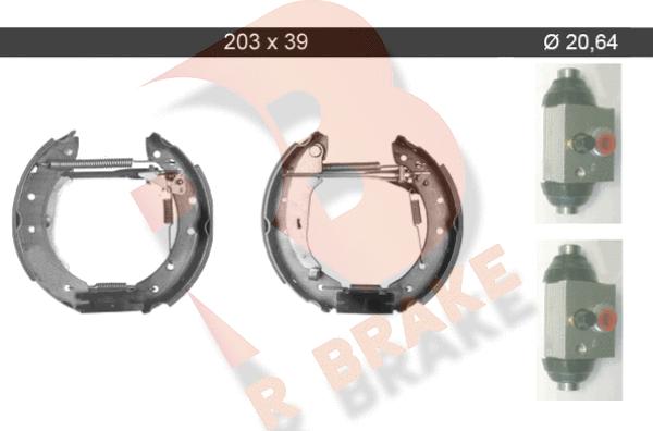 R Brake 79RBKT0066 - Комплект гальм, барабанний механізм avtolavka.club