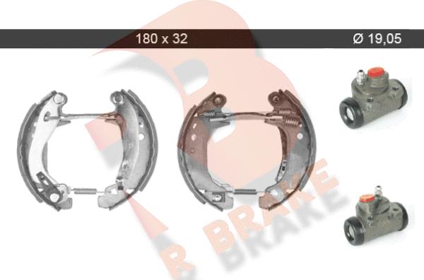 R Brake 79RBKT0061 - Комплект гальм, барабанний механізм avtolavka.club