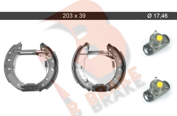 R Brake 79RBKT0068 - Комплект гальм, барабанний механізм avtolavka.club