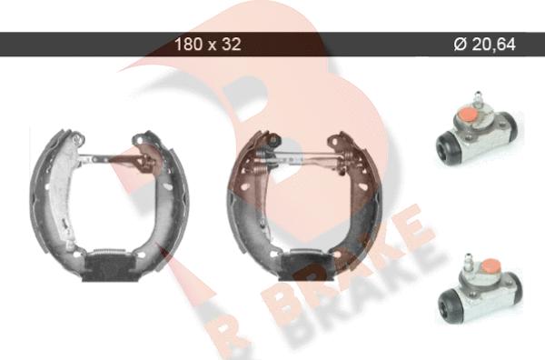 R Brake 79RBKT0062 - Комплект гальм, барабанний механізм avtolavka.club