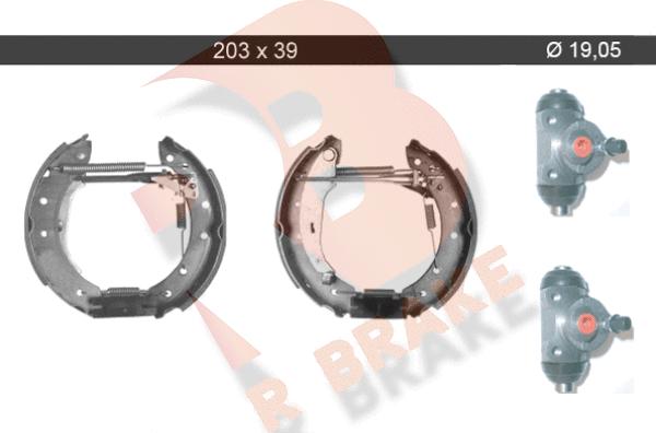 R Brake 79RBKT0067 - Комплект гальм, барабанний механізм avtolavka.club