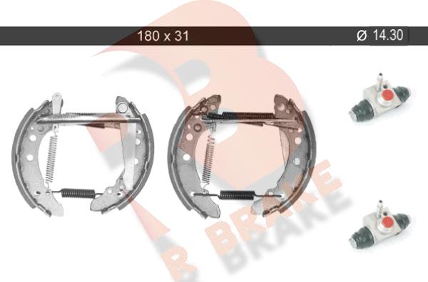 R Brake 79RBKT0001 - Комплект гальм, барабанний механізм avtolavka.club