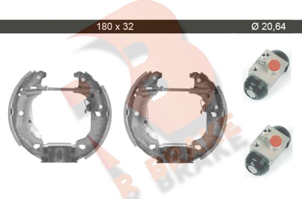 R Brake 79RBKT0013 - Комплект гальм, барабанний механізм avtolavka.club