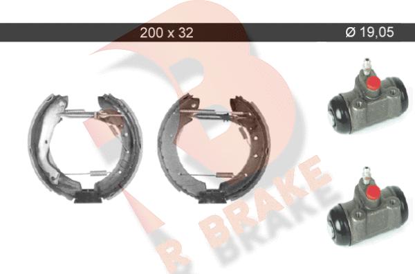 R Brake 79RBKT0082 - Комплект гальм, барабанний механізм avtolavka.club