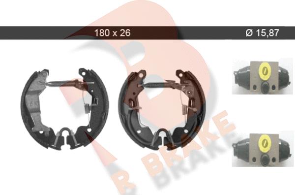 R Brake 79RBKT0035 - Комплект гальм, барабанний механізм avtolavka.club