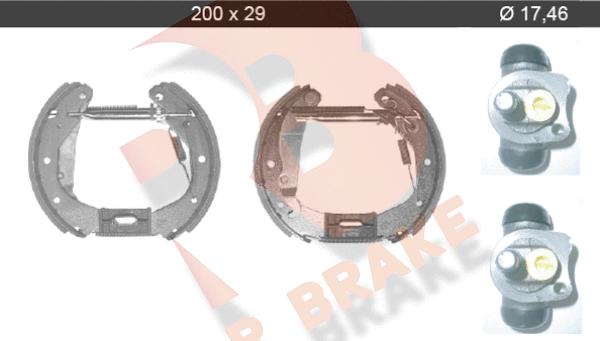 R Brake 79RBKT0036 - Комплект гальм, барабанний механізм avtolavka.club