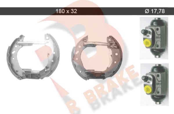 R Brake 79RBKT0024 - Комплект гальм, барабанний механізм avtolavka.club