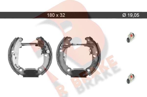 R Brake 79RBKT0028 - Комплект гальм, барабанний механізм avtolavka.club